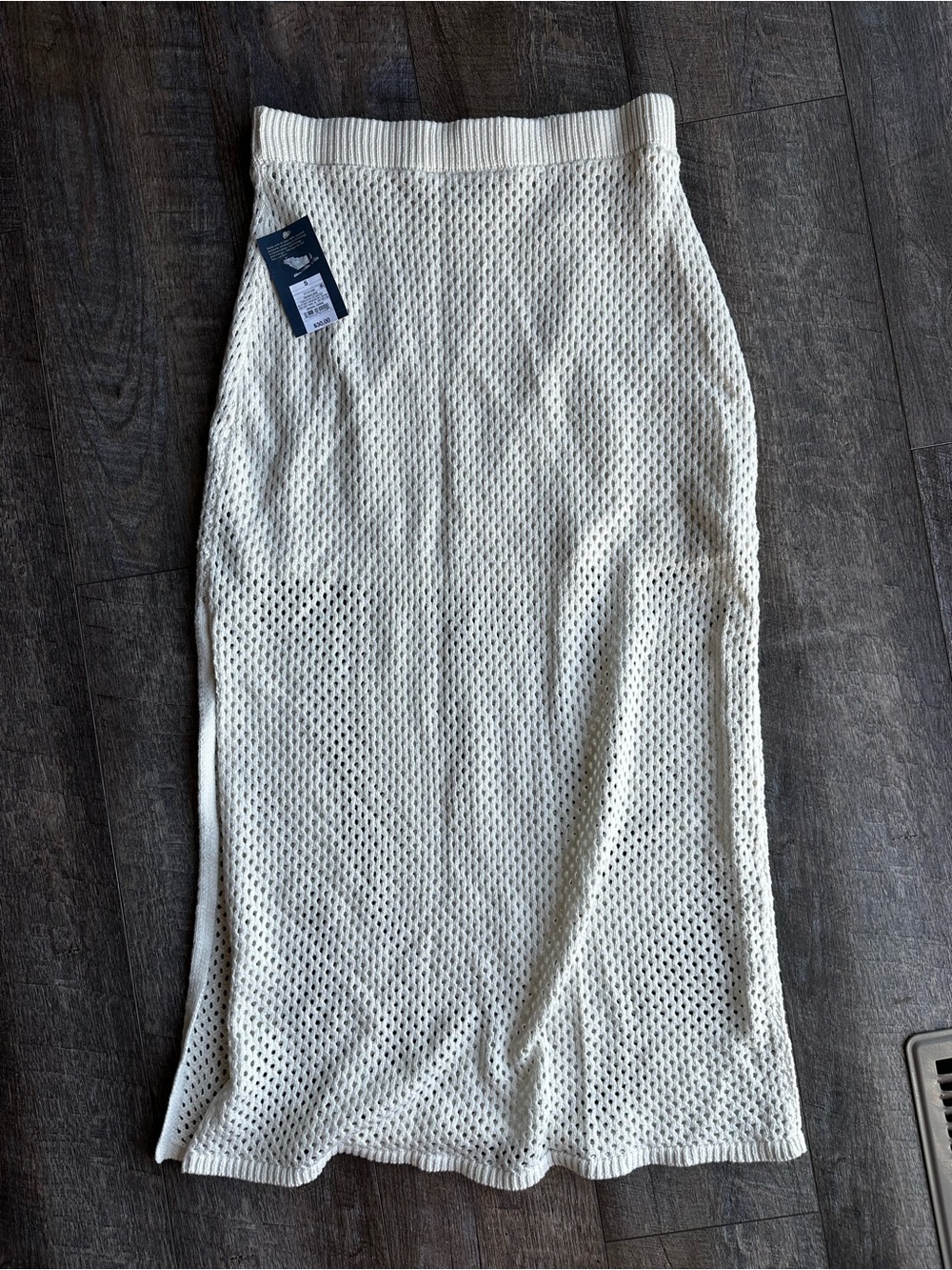 Universal Thread Cream Crochet Maxi Skirt